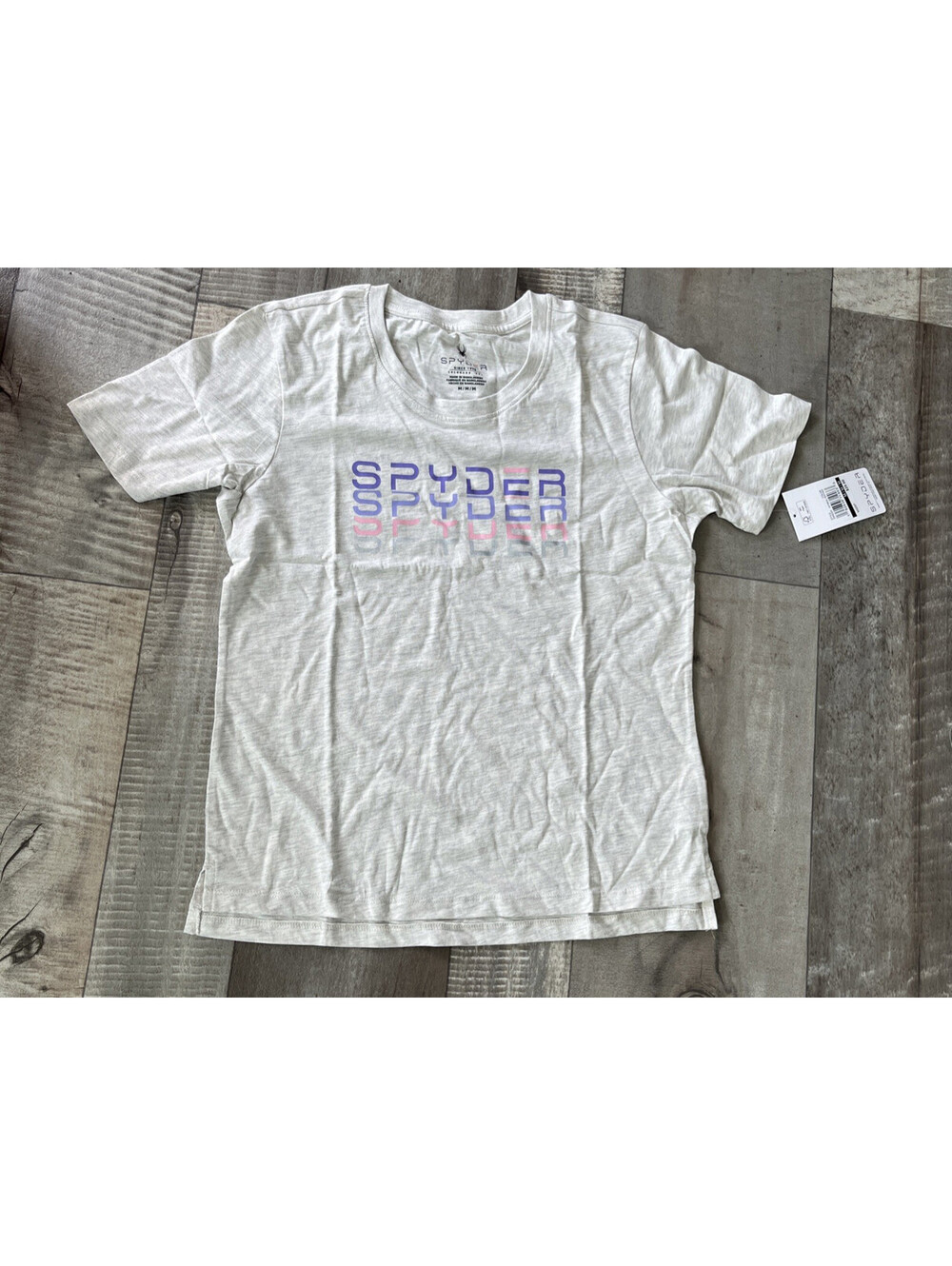 Spyder short-sleeve graphic t-shirt Women’s Size Medium $29 MSRP Ski Gym Hike